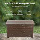 TECSPACE 55 Gallon Aluminum Deck Box IP65 Waterproof Level GBWS02A (Black) - Brand New