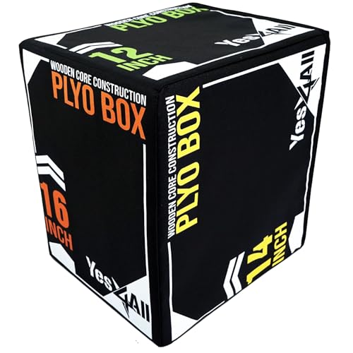 Yes4All 3-in-1 Soft Plyo Box Wooden Core Gentle Non-Slip Multi-Use -23907 Like New