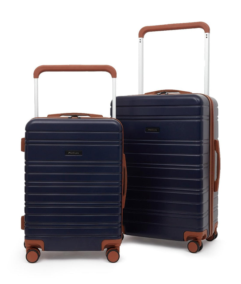 TRAVELERS CLUB PLATINUM NAVIGATE 2PC WIDE TROLLEY TCP-88302-410 - NAVY/BROWN - Brand New