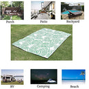 SUBEIXI Green Outdoor Rug 5x8ft Modern Area Rug - Blue - Brand New