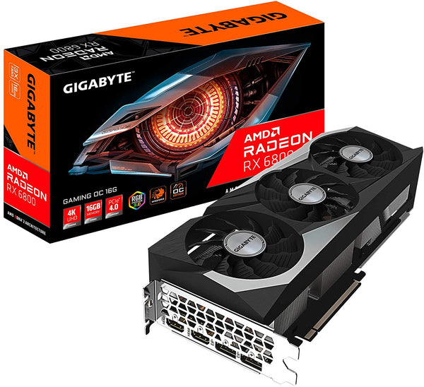 GIGABYTE Radeon RX 6800 Gaming OC 16GB GDDR6 GV-R68GAMING OC-16GD Graphics Card - Like New