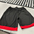 JUMP START BLACK AND RED BASKETBALL MESH SHORTS - SIZE: MEN L - BLACK/RED - Brand New