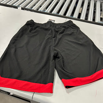 JUMP START BLACK AND RED BASKETBALL MESH SHORTS - SIZE: MEN L - BLACK/RED - Brand New