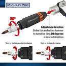 MichaelPro 1/2 Inch Drive Manual Impact Driver Set, Includes 11 Bits - Like New
