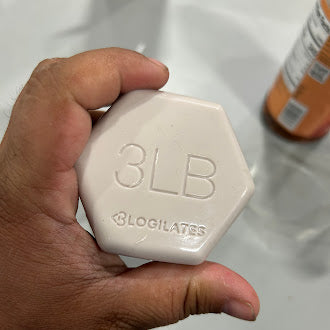 BLOGILATES JELLY HAND WEIGHTS 3LBS (1.36KG) - LIGHT PINK - Brand New