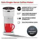 INSTANT POT K-CUP POD COMPATIBLE SINGLE SERVE COFFEE MAKER 8-12OZ - WHITE - Like New