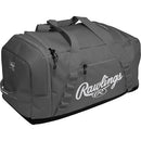 RAWLINGS COVERT2 DUFFEL EQUIPMENT BAG BASEBALL/SOFTBALL R00714529 - GRAPHITE - Brand New