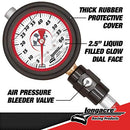 Longacre 52-52002 Liquid Filled 2-1/2 Tire Gauge, 0-60 psi - Brand New