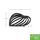 ACHLA Leaf Series Black Wrought Iron Trivet, Pack of 2, MA120-1001-2PK-BLACK - Like New
