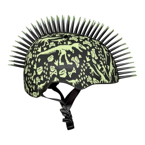 ML-009S Raskullz Mohawk Helmet 48-52cm - Green/Black - Brand New