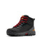 COLUMBIA MEN NEWTON RIDGE PLUS II WATERPROOF HIKING SHOE SIZE 14 BLACK/RED - Like New