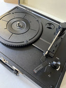BYRON STATICS KTS-601 TURNTABLE HOME VINYL RECORD PLAYER THREE SPEED C3 - BLACK - Like New
