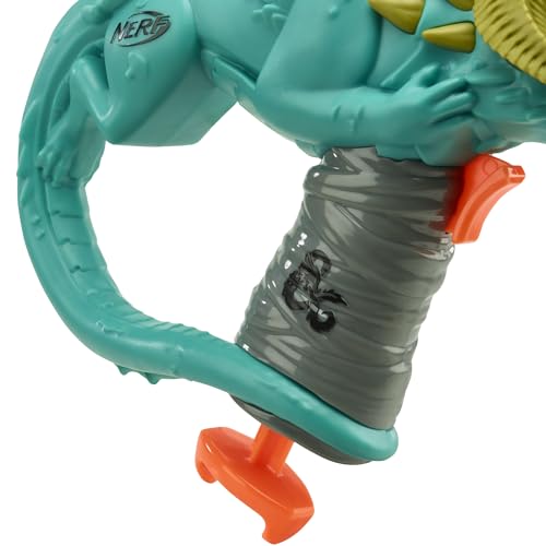 NERF DUNGEONS DRAGONS RAKOR BLASTER 4 ELITE 2.0 DARTS KIDS AGE 8 & UP - TEAL - Brand New