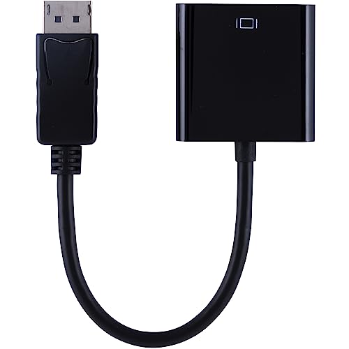 ATIVA DISPLAYPORT TO VGA PIGTAIL ADAPTER 6” BLACK 36543 - BLACK - Brand New