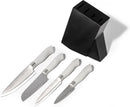 Dura Living Eco-Cut Kitchen Knife Block Set 5-Piece Knife Set DLC18059 - GRAY - Like New