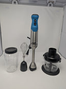 VITAMIX 5 SPEED IMMERSION BLENDER BUNDLE WITH ATTACHMENTS (4PC) - EMERALD - Like New