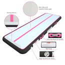 AWSUM Large Inflatable Gymnastics Mat Tumble Track for Gym 16 ft Pink Black - Brand New