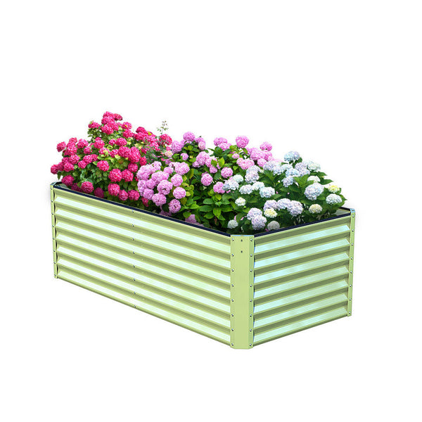 SAVANA GALVANIZED STEEL RAISED GARDEN BED 72"L×36"W×24"H - MINT - Scratch & Dent