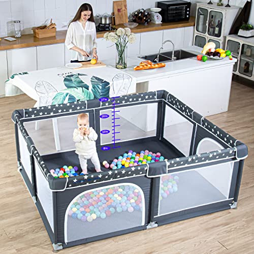 Baby Playpen, ANGELBLISS Playpen for Babies Toddlers Extra Large Playard - Like New