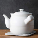 Traditional Ceramic Medicine Pot Decocting (White, Size : 3100ML) - Like New