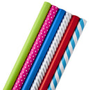Hallmark All Occasion Wrapping Paper Bundle with Cut Lines (Pack of 6) 5JXW1746 - Brand New