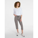 ATHLETIC WORKS PLUS KNIT CAPRI PANTS 22" INSEAM - SIZE: WOMEN 2X - MANATEE TAUPE - Brand New