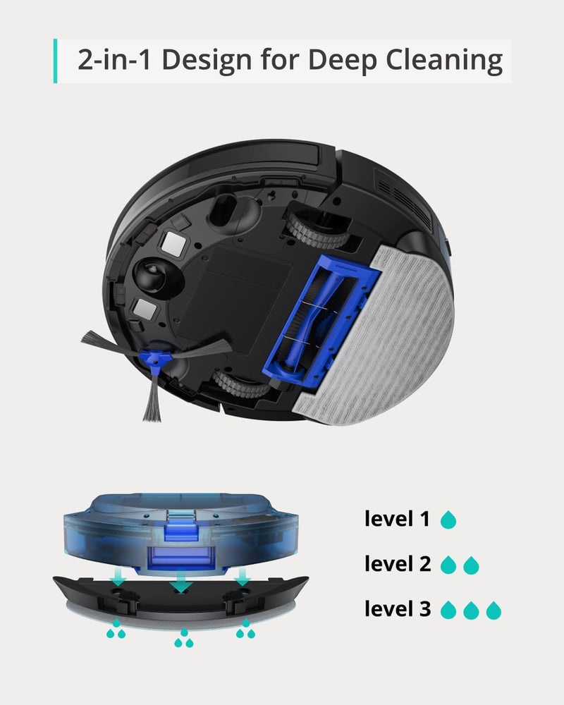 eufy RoboVac G30 Hybrid SES, Sweep and mop Self-Emptying - Scratch & Dent