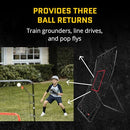 SKLZ PITCHBACK BASEBALL SOFTBALL PITCHING NET REBOUNDER 2' 9" X 4' 8" -RED/BLACK - Like New