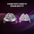 EARGASM SMALLER EARS EARPLUGS HIGH FIDELITY FILTERED REUSABLE EAR-PLUGS - Clear - Brand New