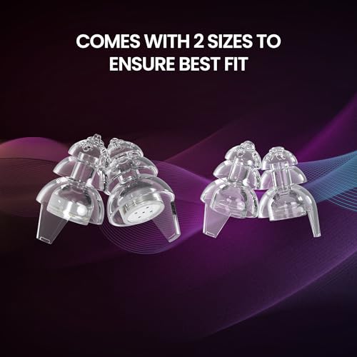 EARGASM SMALLER EARS EARPLUGS HIGH FIDELITY FILTERED REUSABLE EAR-PLUGS - Clear - Brand New