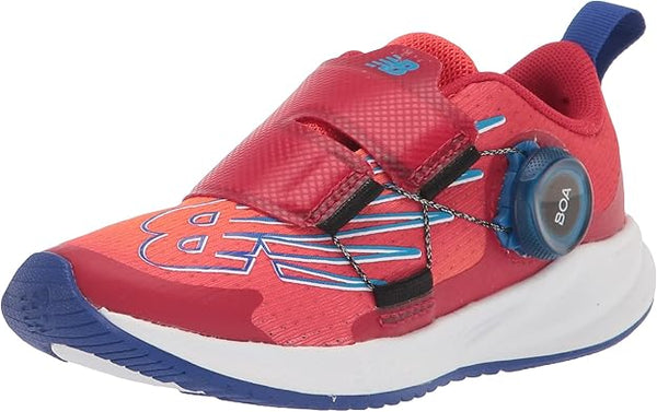 PTRVLRV3 New Balance Kid's Fuelcore Reveal V3 Boa Shoe, Flame/Red/Blue, 1 Wide New