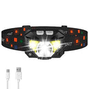 LHKNL HEADLAMP FLASHLIGHT, 1200 LUMEN ULTRA-LIGHT BRIGHT LED, TG-T069 - BLACK - Like New