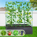 50x65x18 Inch Cucumber Trellis for Raised Bed with 46 Gallon Grow Bags - Like New
