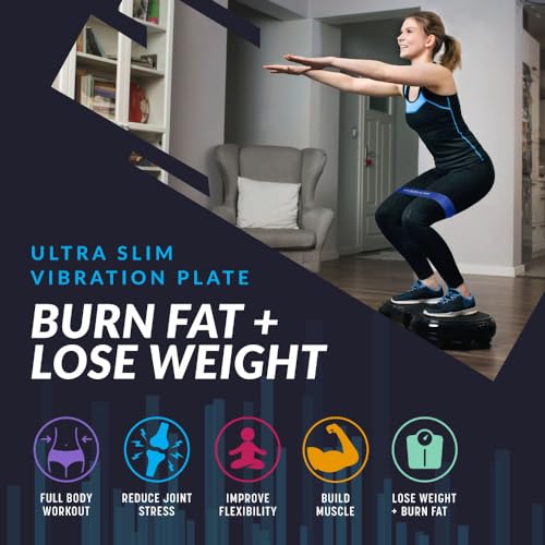 Bluefin Fitness Ultra Slim and Premium 3D Power Vibration Plate Compact Design - Like New