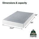 ZINUS 9 Inch Metal Smart Box Spring Mattress Foundation Strong Metal Frame King - Like New