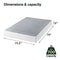 ZINUS 9 Inch Metal Smart Box Spring Mattress Foundation Strong Metal Frame King - Like New