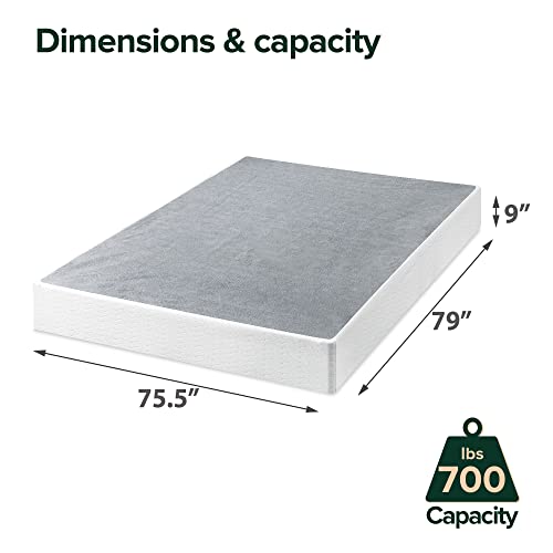 ZINUS 9 Inch Metal Smart Box Spring Mattress Foundation Strong Metal Frame King - Like New