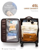 LOVEVOOK CARRY ON LUGGAGE 22X14X9 AIRLINE APPROVED 20 INCH WHEELS BLACK/WHITE - Like New