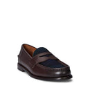 POLO RALPH LAUREN MEN'S PLAID PENNY LOAFERS DARK BROWN/BLACKWATCH SIZE 13 - Like New