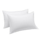 Amazon Basics Lightweight Super Soft Microfiber Pillowcases, Pack of 2 - White - Brand New