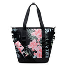 HURLEY COOLER TOTE BAG 19x7x14 - FLORAL/BLACK - Like New