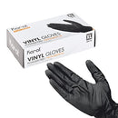 Karat Black Vinyl Powder-Free Gloves - Case of 1000 (Medium) - Brand New