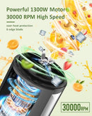 TOAKELI SMOOTHIE BLENDER, 1300 W UPGRADED COMPACT PERSONAL BLENDER - GREY/BLACK - Like New