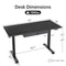 Agilestic Standing Desk 2 Drawers Adjustable Height Electric Storage - BLACK - Like New