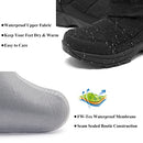 FW FRAN WILLOR Womens Winter Snow Boots Waterproof Warm Fur Size: 9 - Black - Brand New