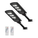 Beionxii Outdoor Solar Street Light LED Solar Powered 6000K 2 Pack - EST90WN-2PK - Like New