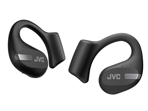 JVC NEW NEARPHONES OPEN EAR TRUE WIRELESS HEADPHONES HA-NP50T-B - BLACK - Like New