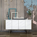homeme Marble Wallpaper 197" x 24" Waterproof Removable Wall Stickers-Jazz White - Brand New