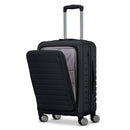 AMERICAN TOURISTER OPEN FRONT HARDSIDE SPINNER SUITCASE 15" CARRY ON - BLACK - Like New