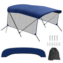 4 Bow Boat Bimini Top Mesh Sidewalls Storage Boot Canvas Only - NEW - Brand New